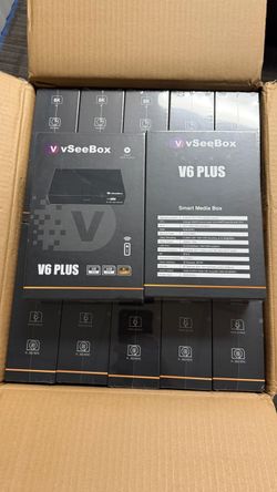 VSeeBox V6 Plus Android TV Streaming Box 4K Live Sports Wrestling Boxing UFC PPV Movies