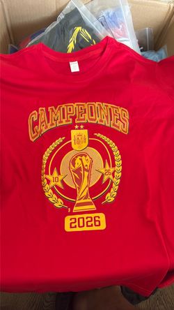 Spain champions shirt campeones different sizes ask