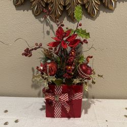 Christmas Flower Vase Arrangement 
