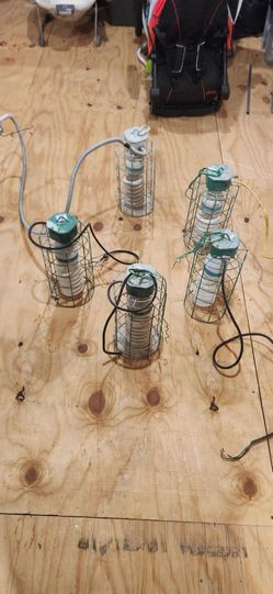 Heavy-Duty Job Site Work Lights (5 Count) - 105W CFL Pigtail/Hardwire