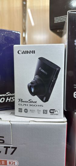 Canon PowerShot ELPH 360 HS Digital Camera (Black)