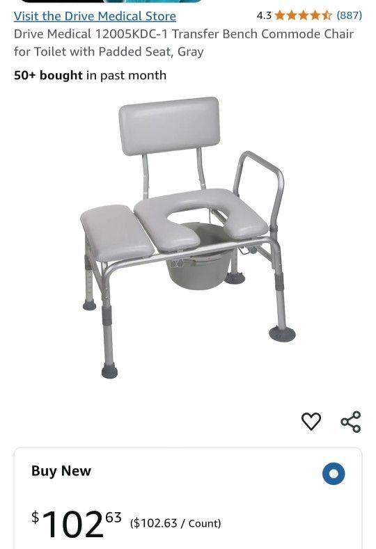 Toilet Portable In The Box..SLIDE COMODE