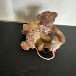 "Todd and Friend" figurine Bears from the Cherished Teddies collection, designed by Priscilla Hillman for Enesco