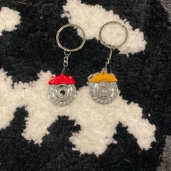 Wheel Rim Keychain
