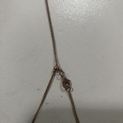 Pandora Pendant And Adjustable Length Rose Gold Necklace Set