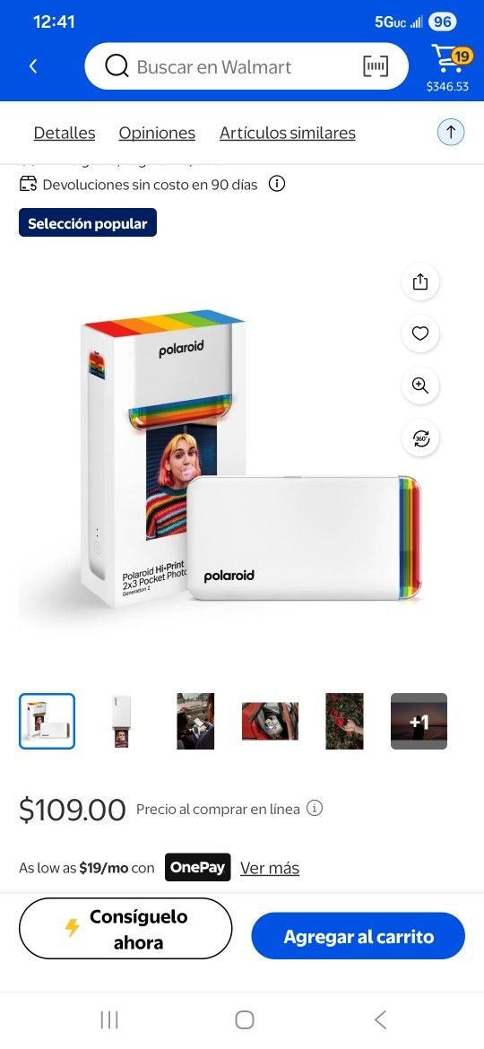 polaroid hi-print 2×3 pocket photo printer