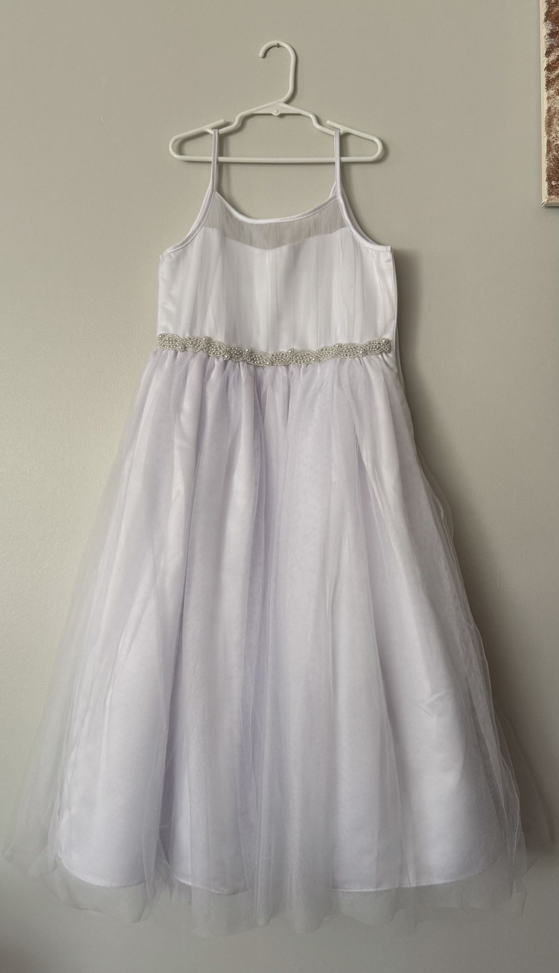 Size 12 White First Communion Dress