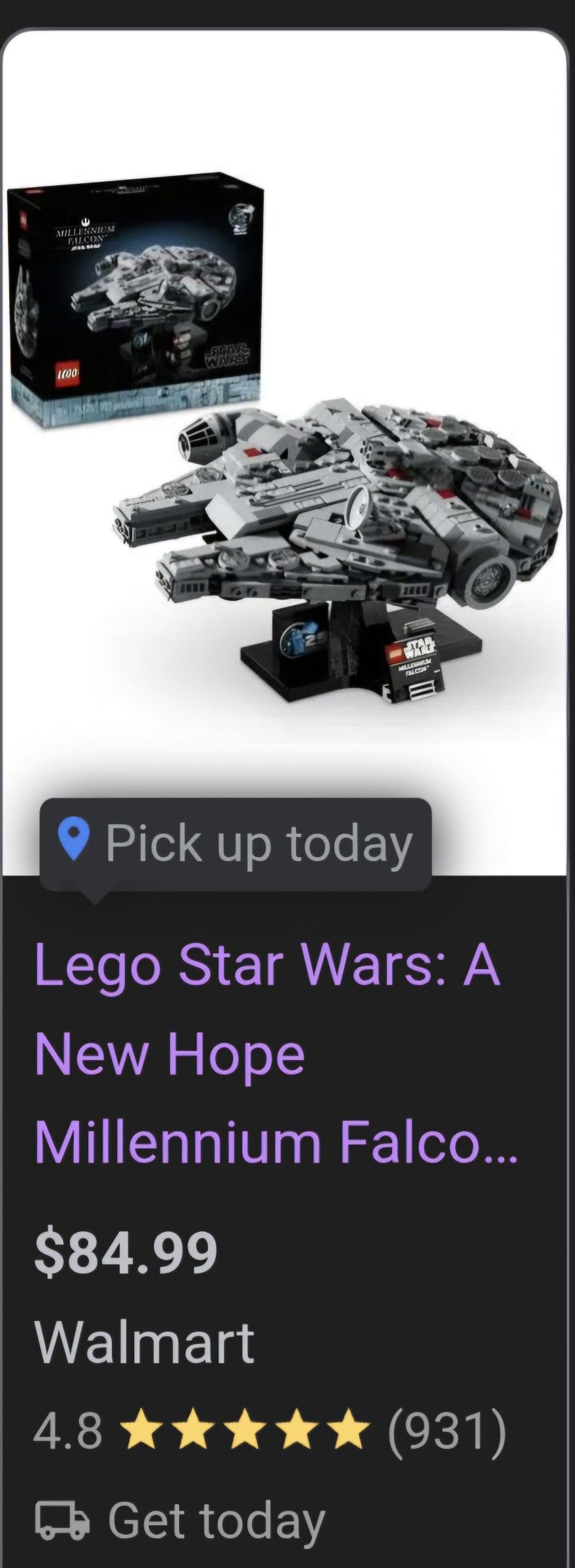 Lego Star Wars Millennium Falcon
