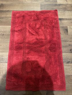 Red Bathroom Rug