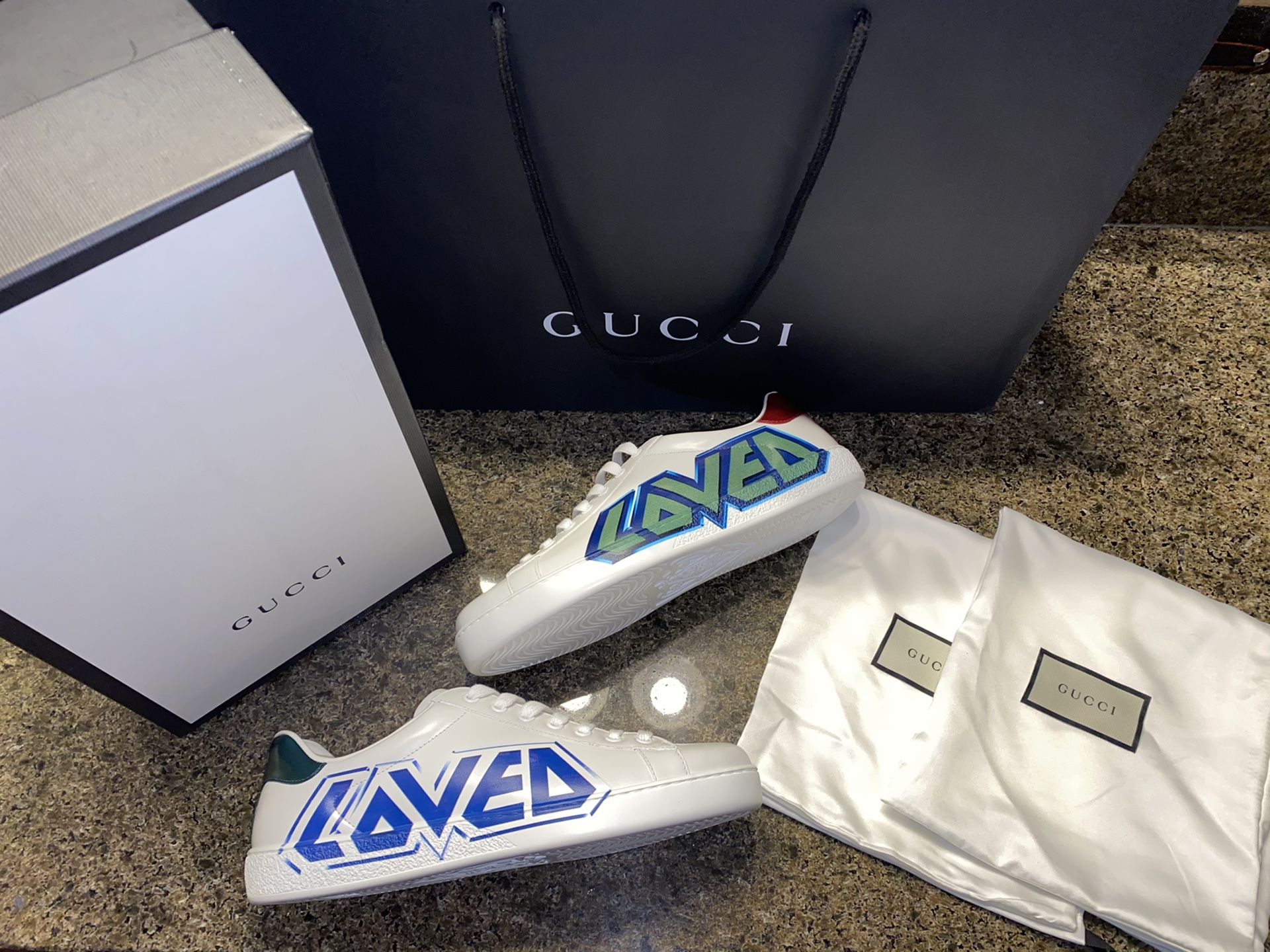 GUCCI ACE ‘LOVED’ (SIZE 8.5 and 9)