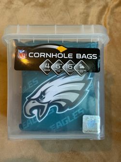 NFL YouTheFan Philadelphia Eagles Cornhole Bag Set 4-Pack 6 in 16 oz Green/White