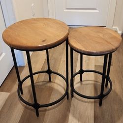 Mango Wood Accent Tables 
