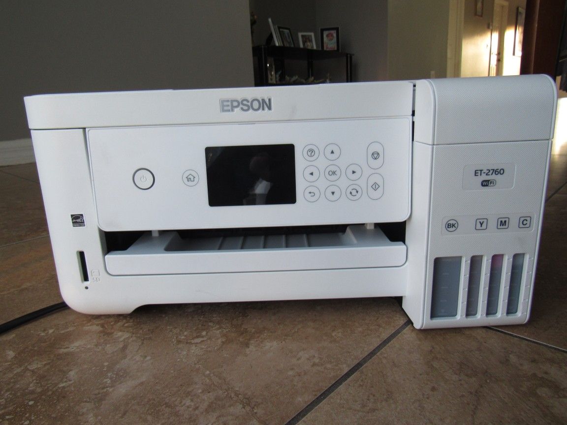 Epson EcoTank ET-2760 Supertank Color Inkjet All-in-One Printer - White