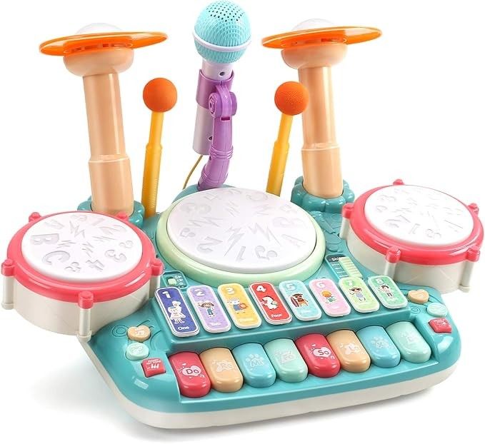Musical Drum & Piano Toy. NEW