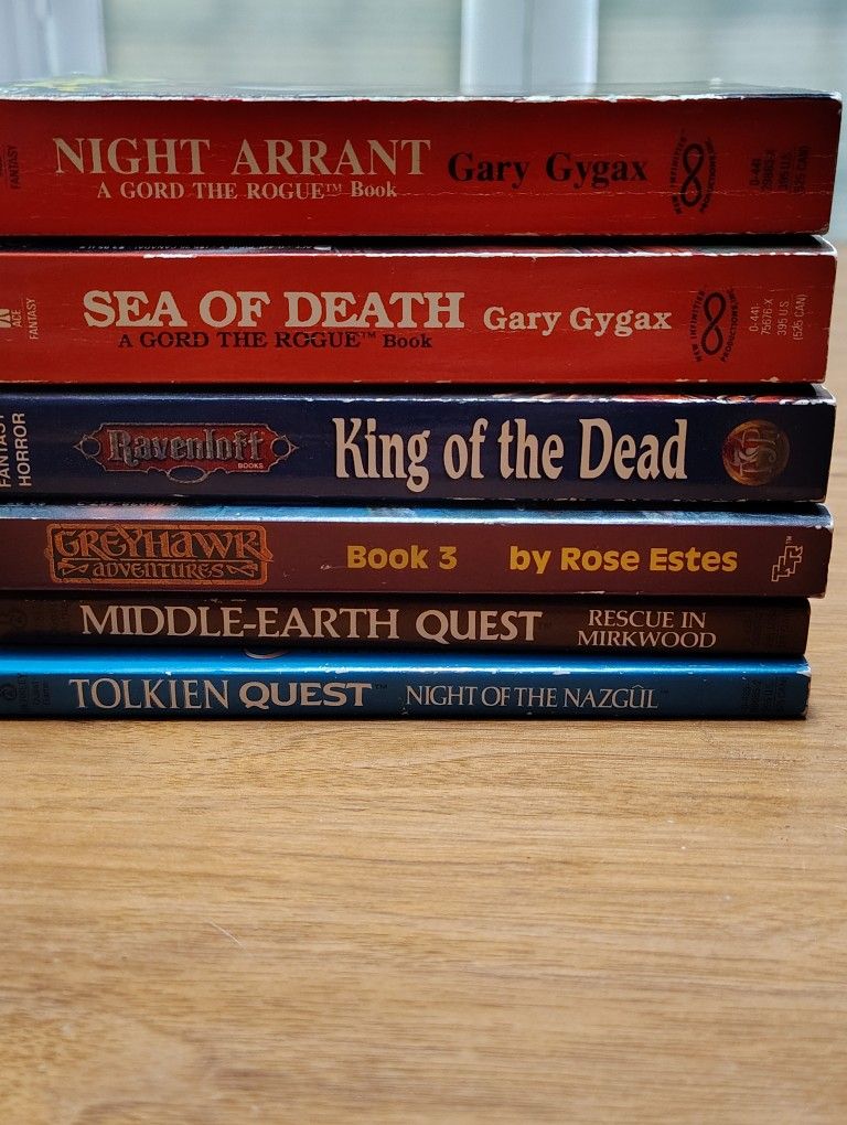 Forgotten Realms/DragonLance/Gygax/Tolkien CYOAs & Novels