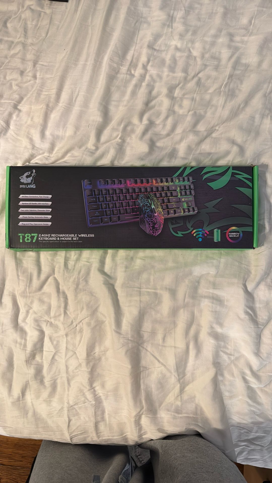 Ziyou Lang 787 2.4-GHZ Rechargeable/Wireless Keyboard And Mouse Set