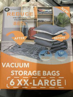 NEW IN BOX 6-2X Large Vacuum Storage Bags 
