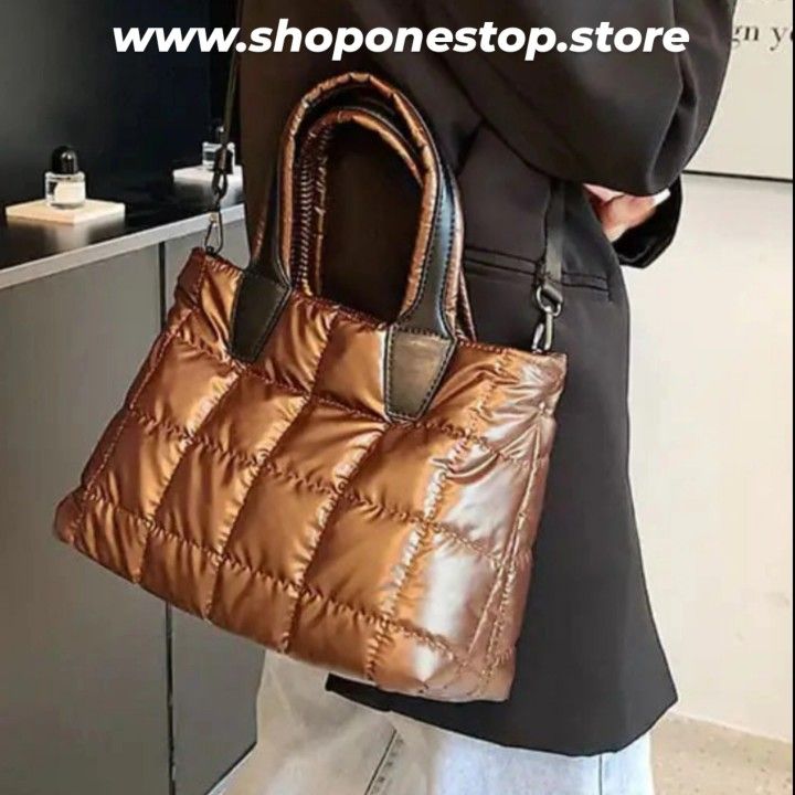 PLAID STITCH SHOULDER BAG