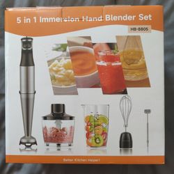 5 in 1 Immersion Hand Blender Set
