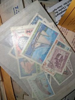 Antique stamp collection