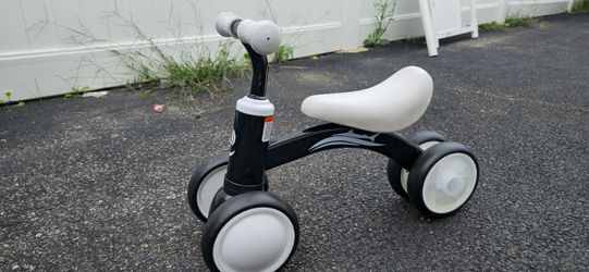 Toddler Balance Bike 4-Wheel Ride-On