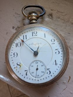 1898 Elgin B.W. Raymond Pocket Watch - 17J - FOR PARTS / REPAIR / STEAMPUN
