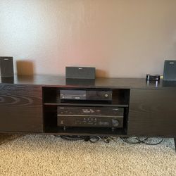 Sleek Black Tv Console 