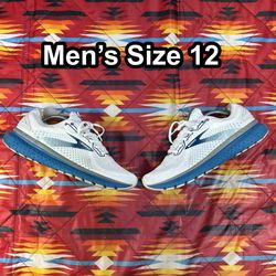 Brooks Glycerin 18 Men's Size 12 Running Shoes Gray Blue 1103291D178