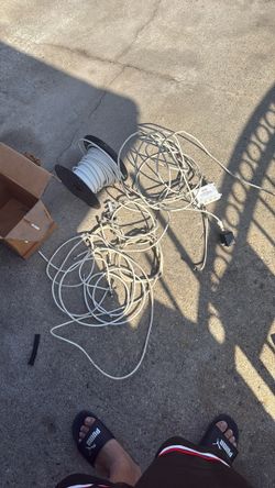coaxial cable white roll