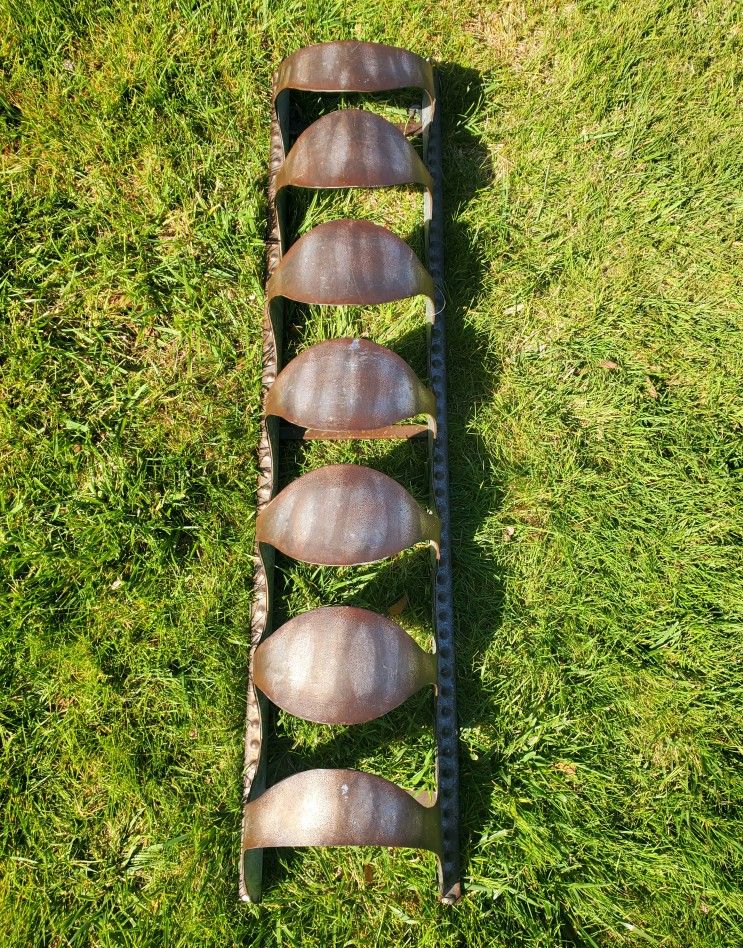 Metal Rustic Wine Rack..fits On Wall..Brand New