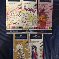 5 Sets Of Dual Markers, Brand New 