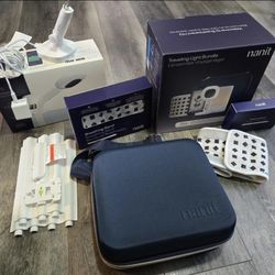 Nanit Traveling Light Navy Camera + Wall Mount + Breathing Bands Bundle Used