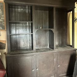 Vintage Early 1900s Store Display Cabinet 