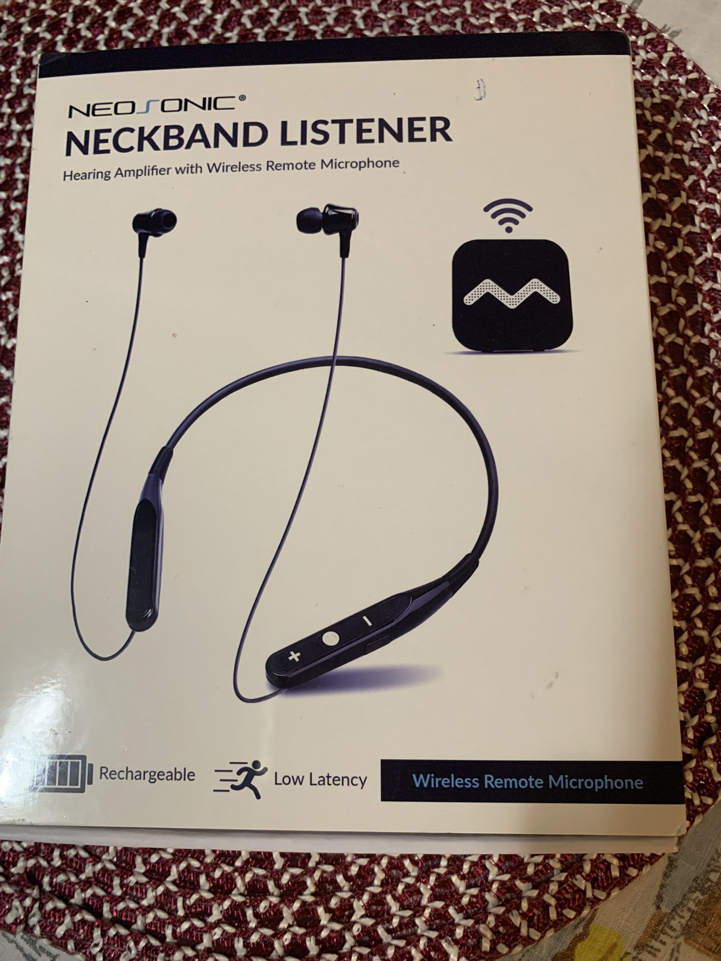 Neosonic Neck Band Listener  W Wireless Remote 