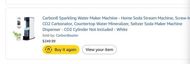 Sparkling water maker