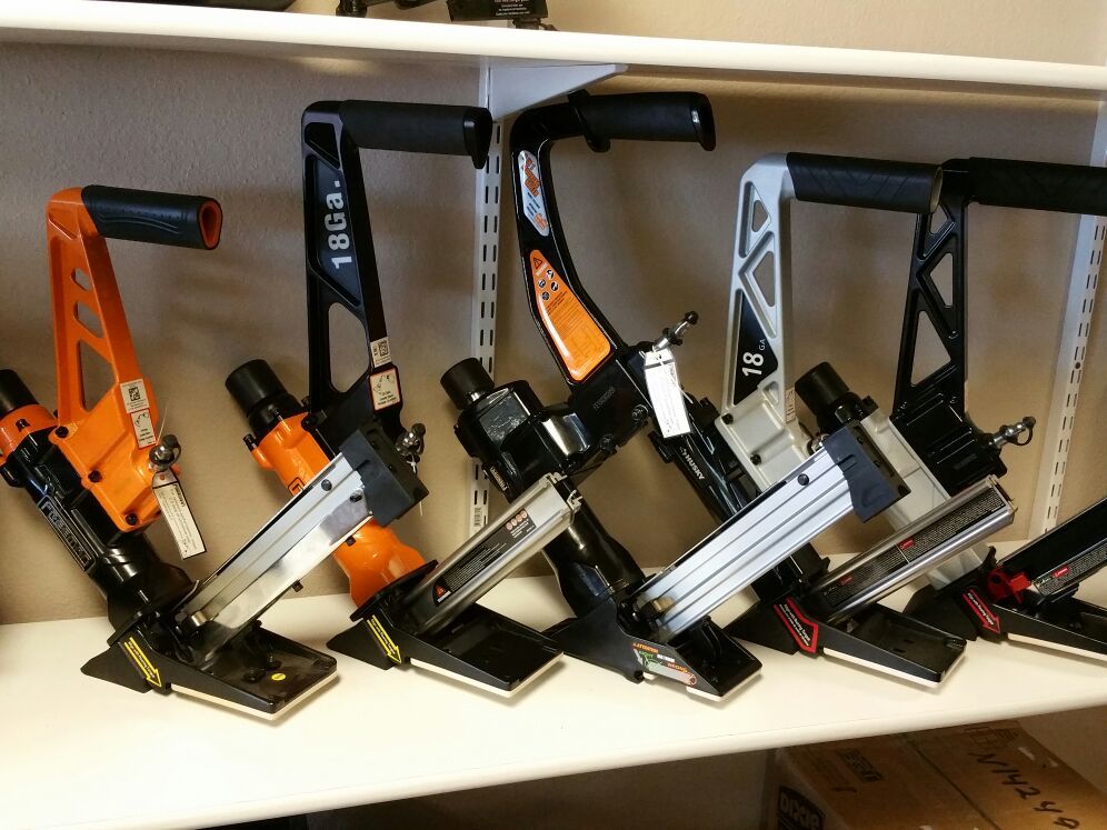 Flooring nailers huskys and freeman 18ga l cleats and 3 in ones your choice