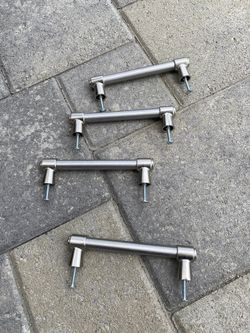 IKEA Stainless Cabinet Handles 5” Long 1.5” Tall