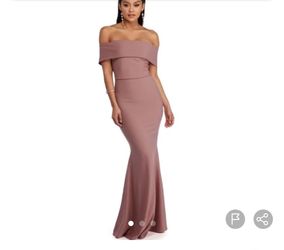 Form fitting Mermaid dress