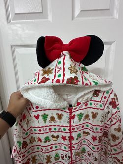 Disney Minnie Mouse Christmas Hoodie Zip-Up