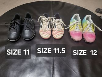 KIDS girls boys Soccer cleats Sizes 11, 11 1/2, 12