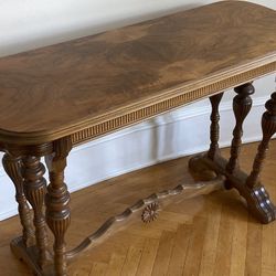 Vintage Library Wood Table 