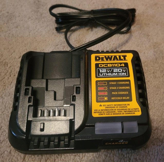 DEWALT DCB1104 12V/20V 4 AMP BATTERY CHARGER