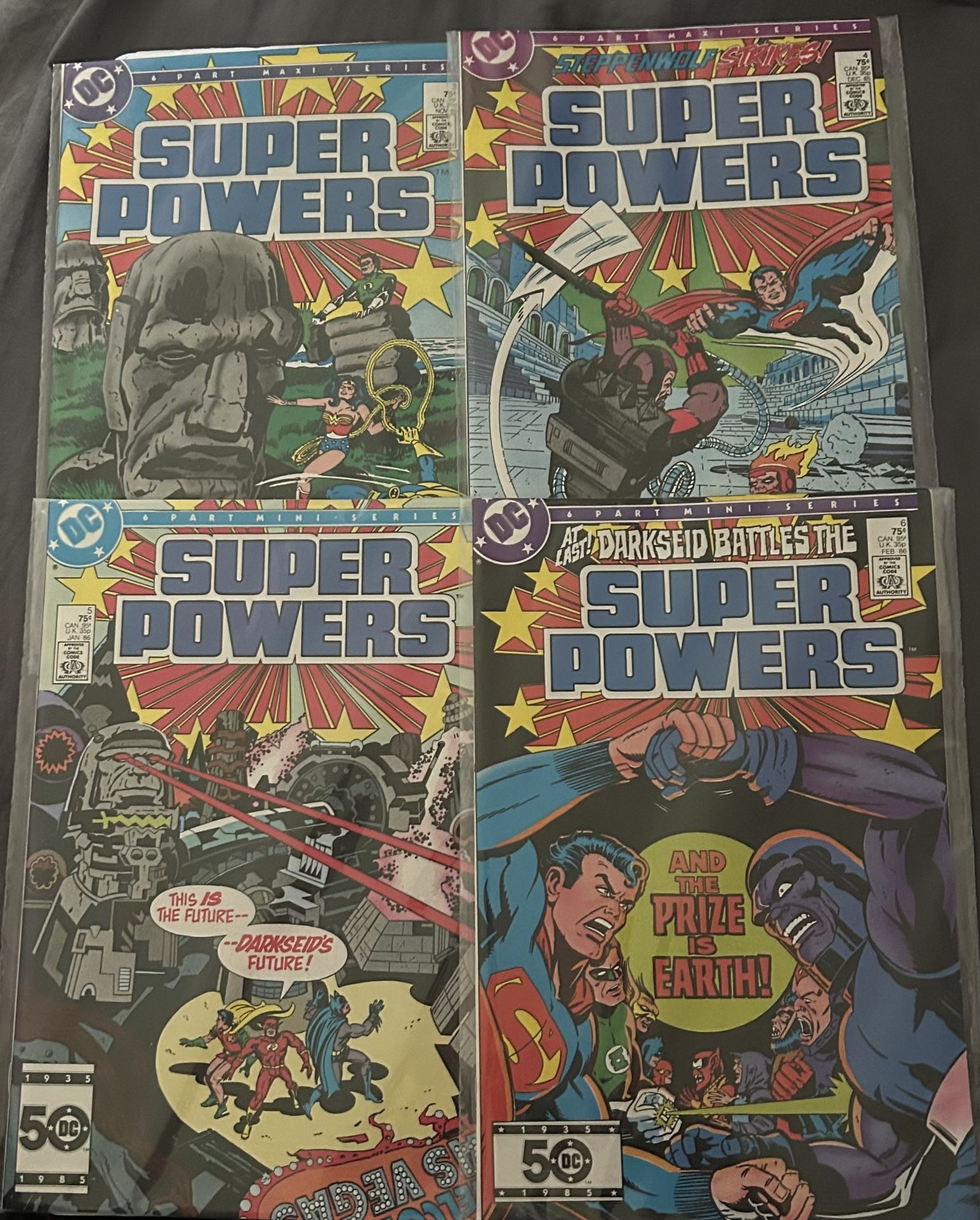 DC Super Powers Comic Books No. 3-6