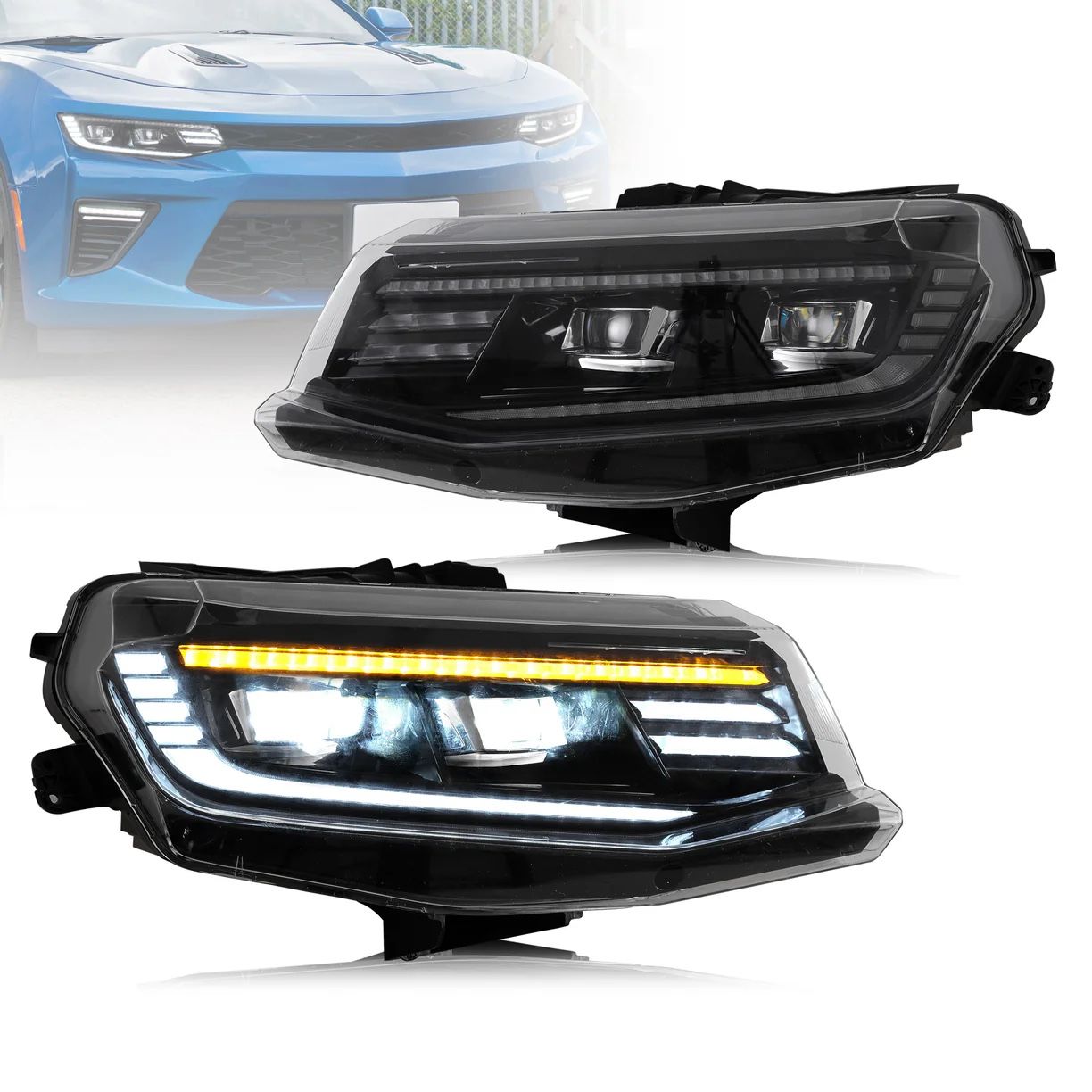 VLAND LED Projector Headlights For Chevrolet [chevy] Camaro 2016-2018