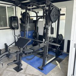 Smith Machine SM2001/FID Adj Bench/Gym Equipment/Fitness/Squat Rack/‼️⭕️WEIGHTS AND BARBELL SOLD INDIVIDUALLY ⭕️‼️FREE  DELIVERY🚚 