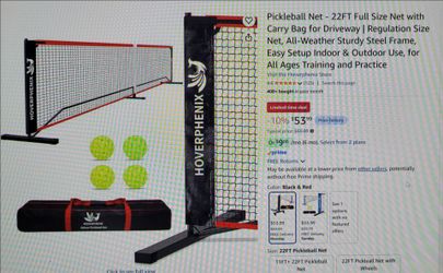 New! Regulation size 22' Pickleball net using sturdy steel frame