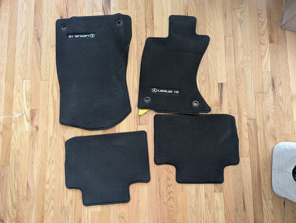 2016 Lexus IS 350 Black Carpet Floor Mats - New