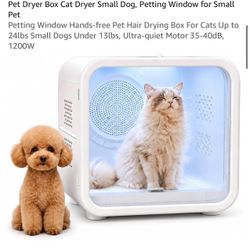 Pet Hair Drying Box for Cats and Small Dogs