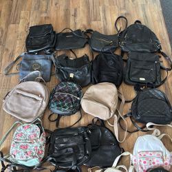 Different Kinds Of Bags / Backpacks Etc