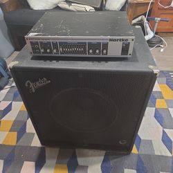 Hartke HA2500 Bass Amp Head & Fender Bassman 115 Speaker Cabinet Bundle